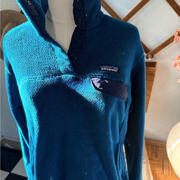 Patagonia Teal Fleece Pullover - Picture 2 of 5
